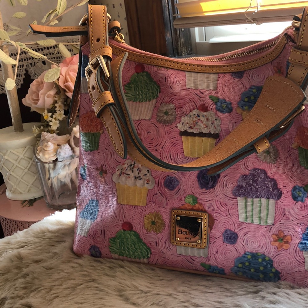 Dooney& Bourke Pink Cupcake Bag w/ leather handles